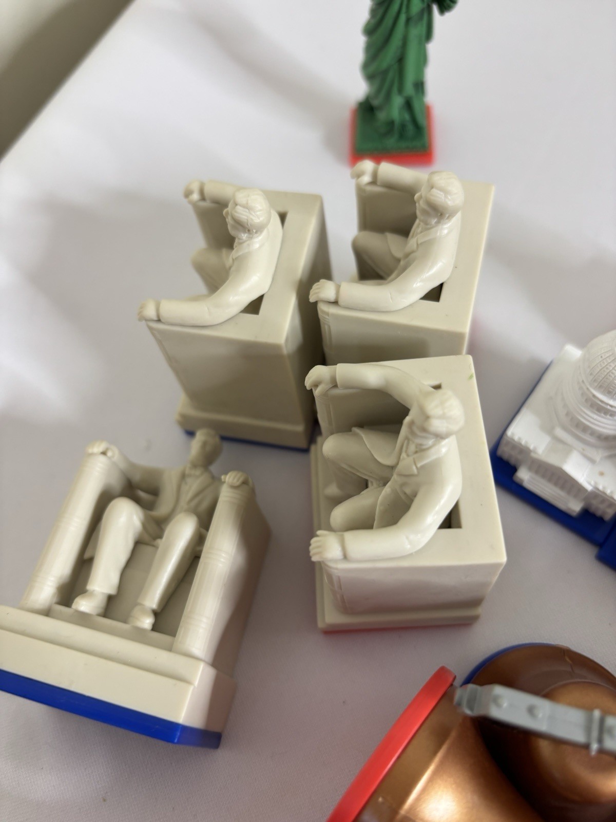 USA Chess Set Patriotic Game PIECES ONLY Flag Bell Lincoln Liberty America 250