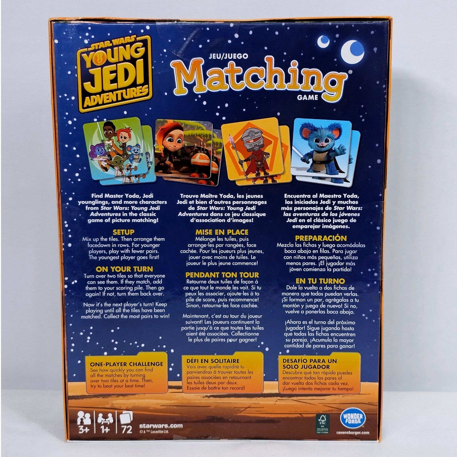 Star Wars Young Jedi Adventures Matching Game Wonder Forge ’23 Memory New Sealed