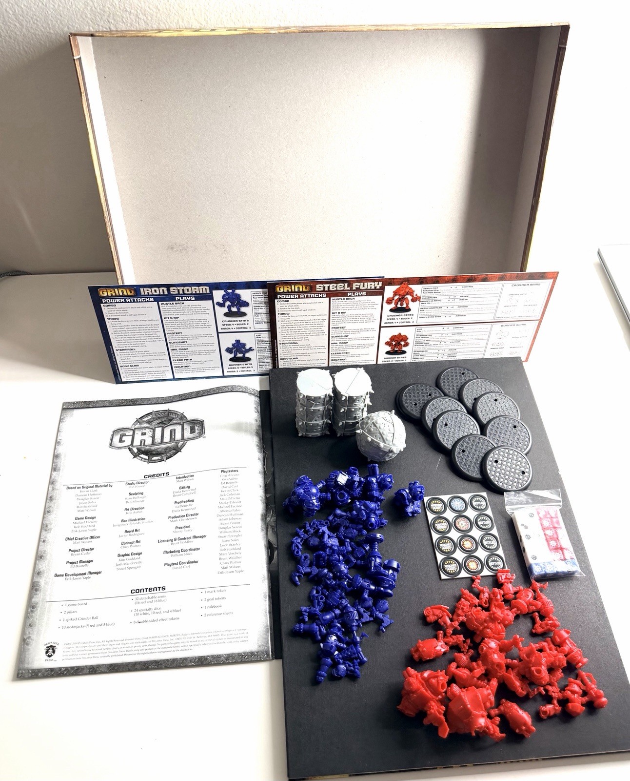 Grind Full Metal Battle Sport Board Game Privateer Press 09 COMPLETE War Machine