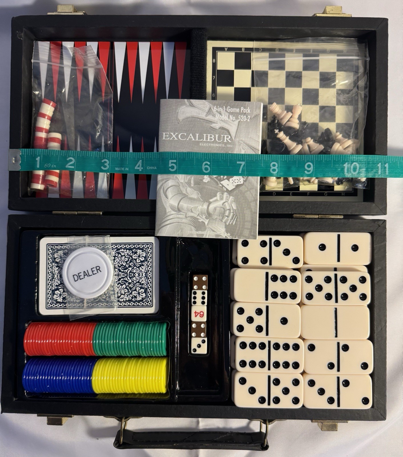 Excalibur Electronics 6-in-1 Game Pack (Model No. 520-2).