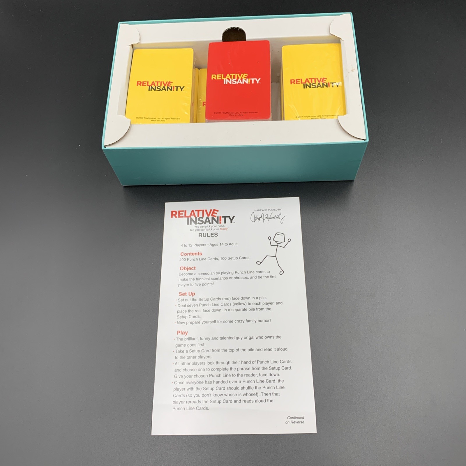 Relative Insanity Game -Jeff Foxworthy- Play Monster 4-12 Players /14+ Years Old