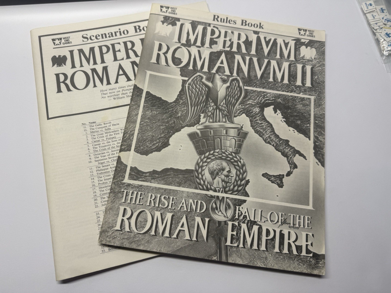 Imperium Romanum II: The Rise and Fall of the Roman Empire West End Games 1985