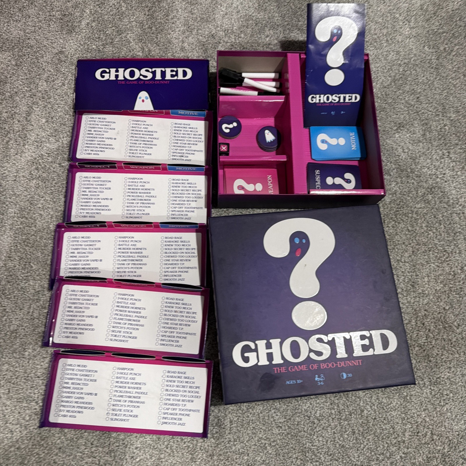 Ghosted: The Game of Boo-Dunnit Family Mystery Game with Big G Creative Ghost