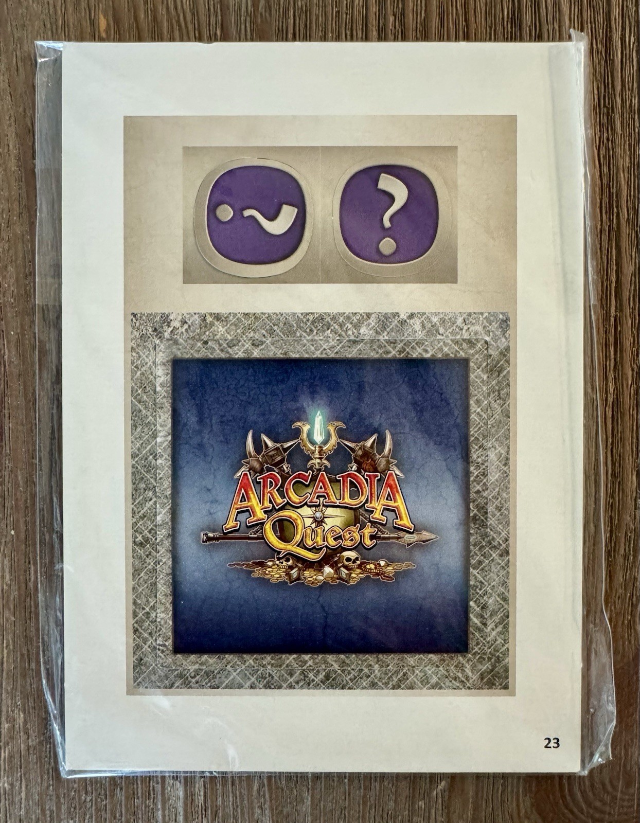 ARCADIA QUEST HEALING FOUNTAIN Brettspiel Advent 2016 Calendar Promo #23 NEW