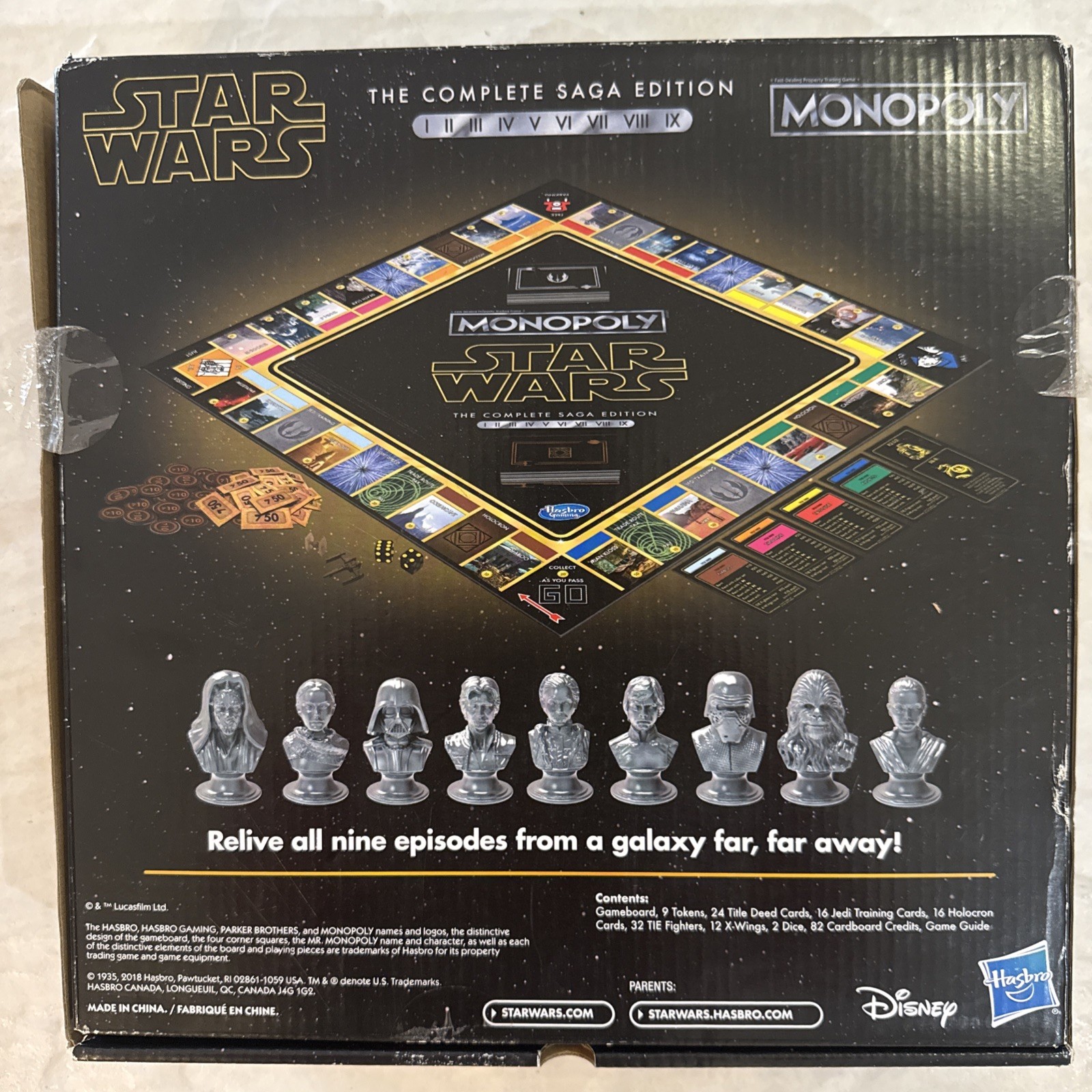 Monopoly Star Wars Complete Saga Edition Board Game – Open Damaged Box