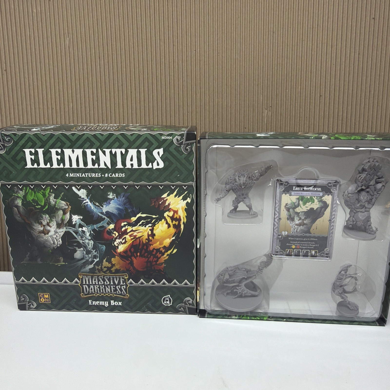 Massive Darkness Elementals Enemy Miniatures Set MD004 Dungeon Crawl Expansion