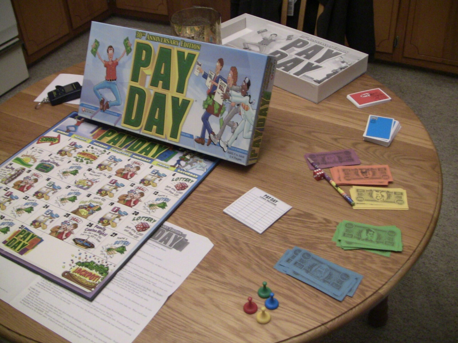 Pay Day Board Game 30th Anniversary 90 percent complete