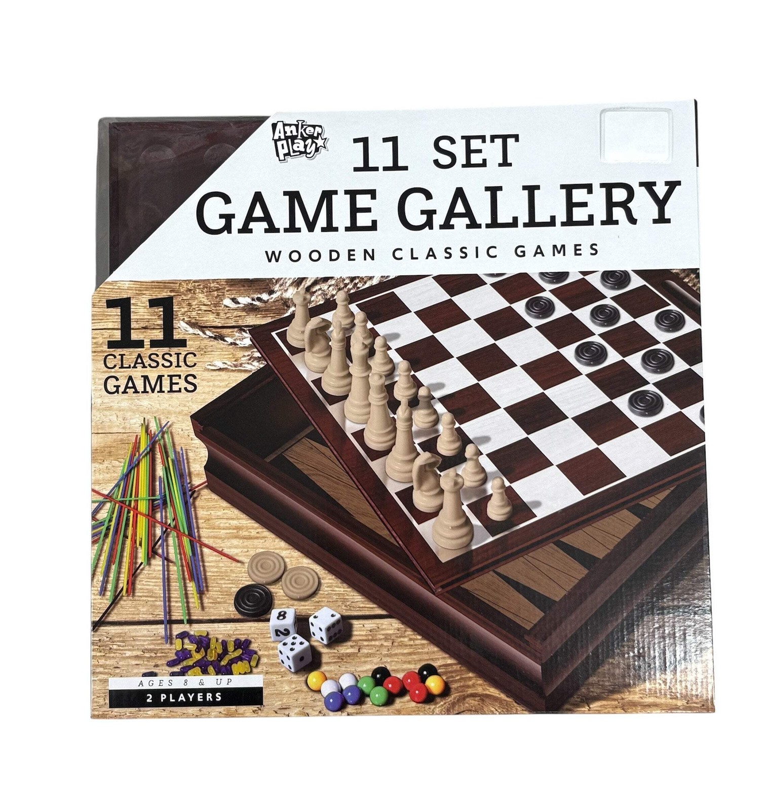 Anker Play 11 Set Game Gallery Wooden Classic Games 220033