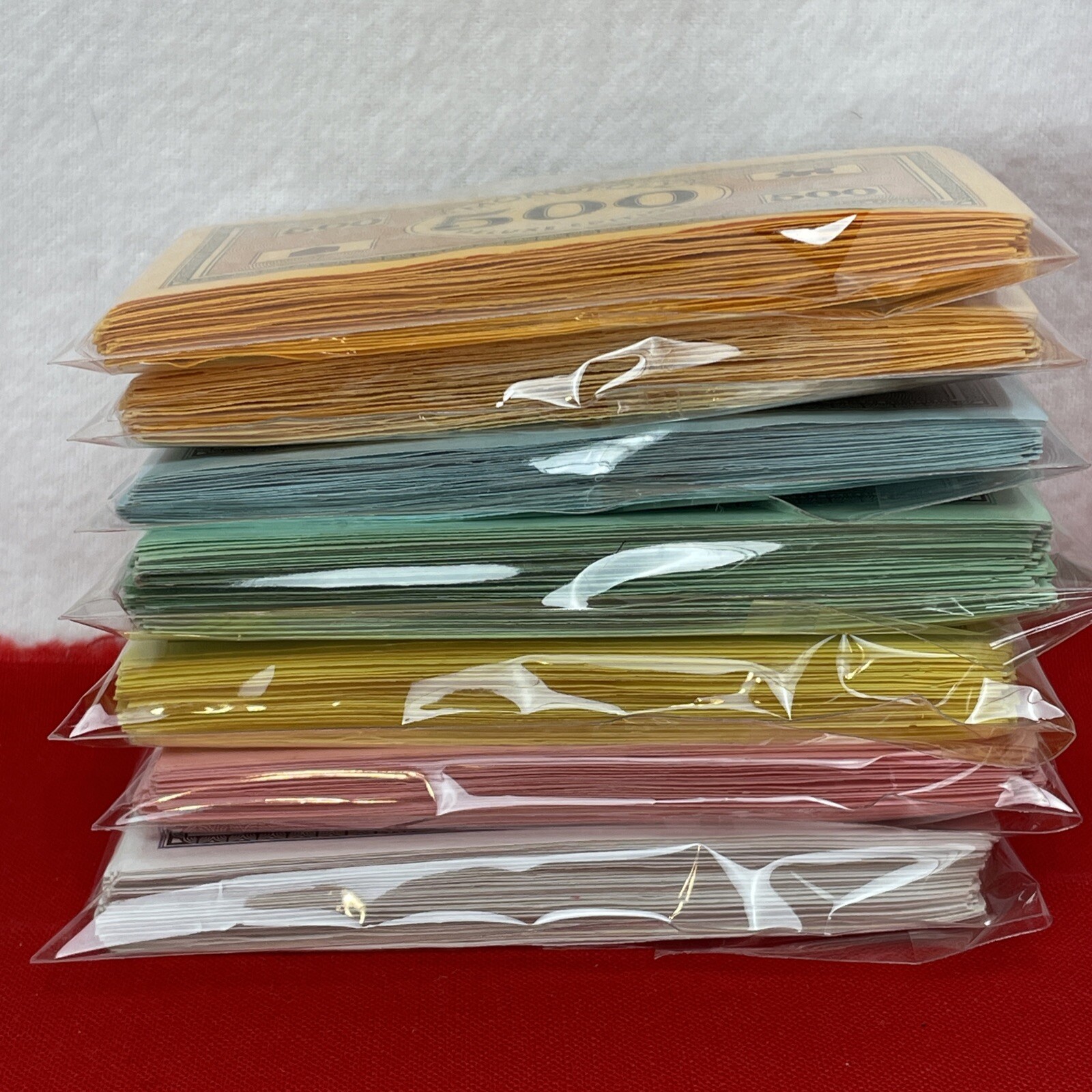 1995 Monopoly Deluxe Edition Replacement Parts Play Money Cash Dollars Huge Lot