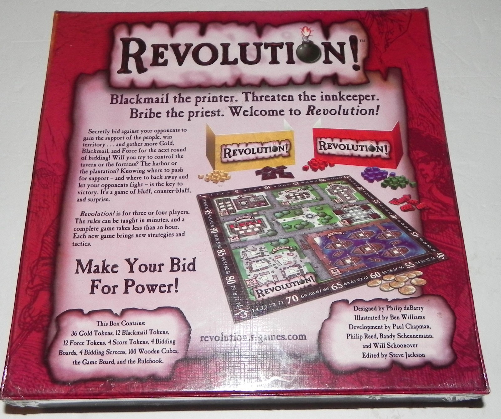 Revolution! Board Game Steve Jackson 2009 1st edition 1st printing NIB