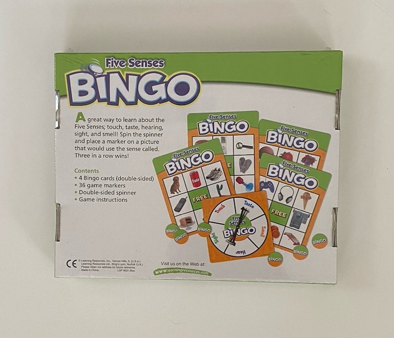 LEARNING RESOURCES Five Senses BINGO 2-4 Players Kindergarten Ages 5+ NEW SEALED