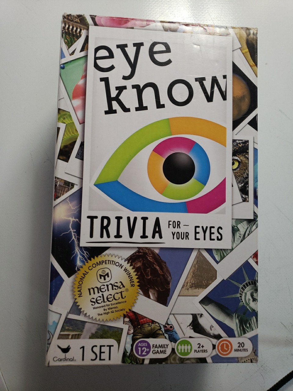 EYE KNOW Trivia 4 Your Eyes Family Card Game Set 2014 AWARD WINNER NEW Open Box
