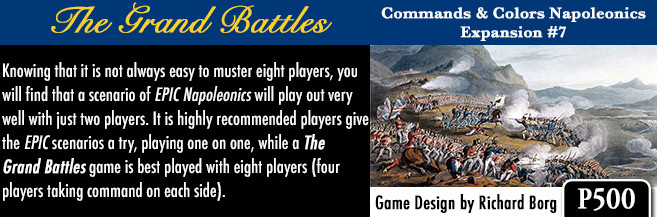 GMT Games Commands and Colors Napoleonics The Grand Battle Expansion