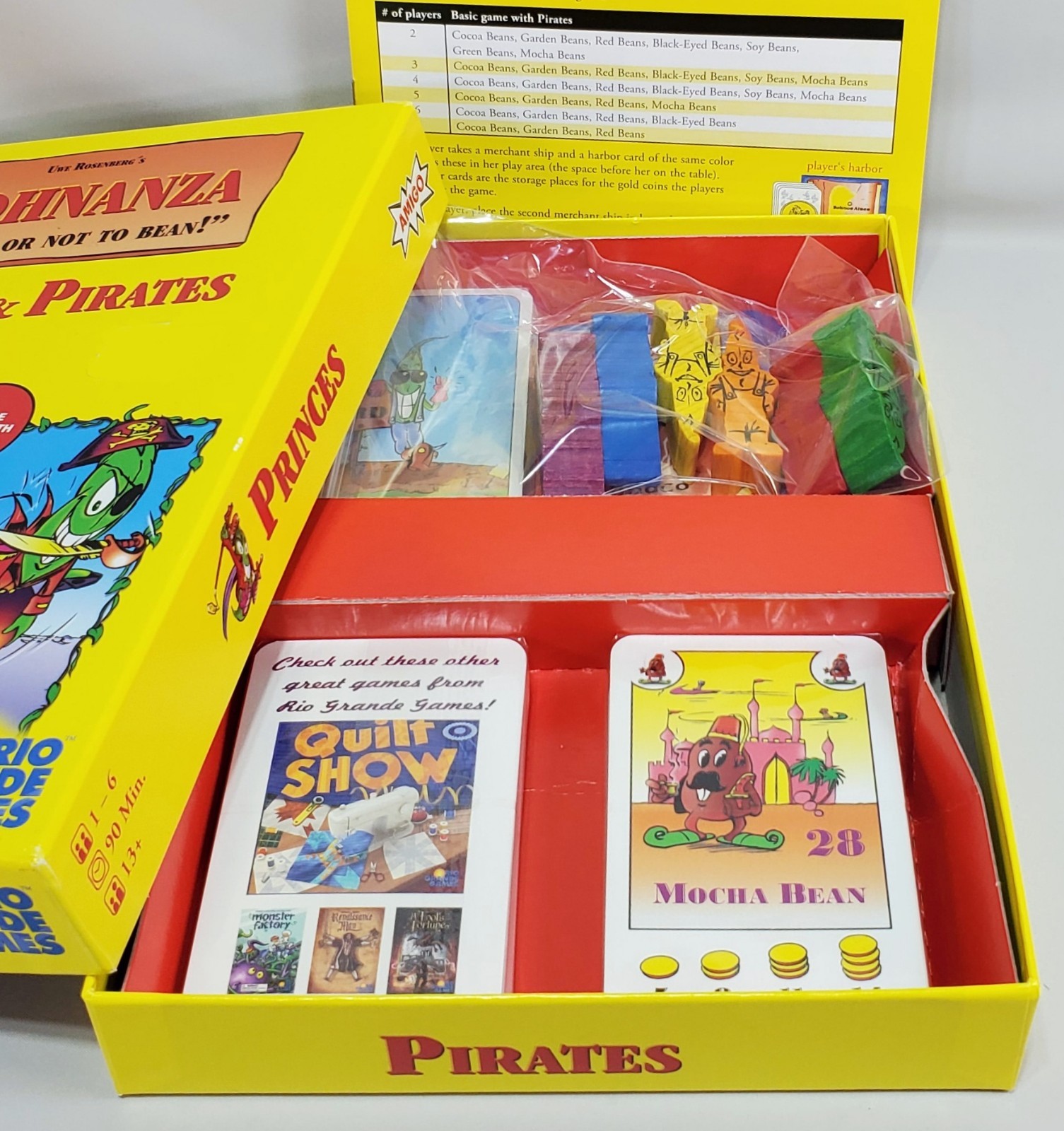 Bohnanza: Princes & Pirates Expansion, Requires Base Game ▪︎ New Opened