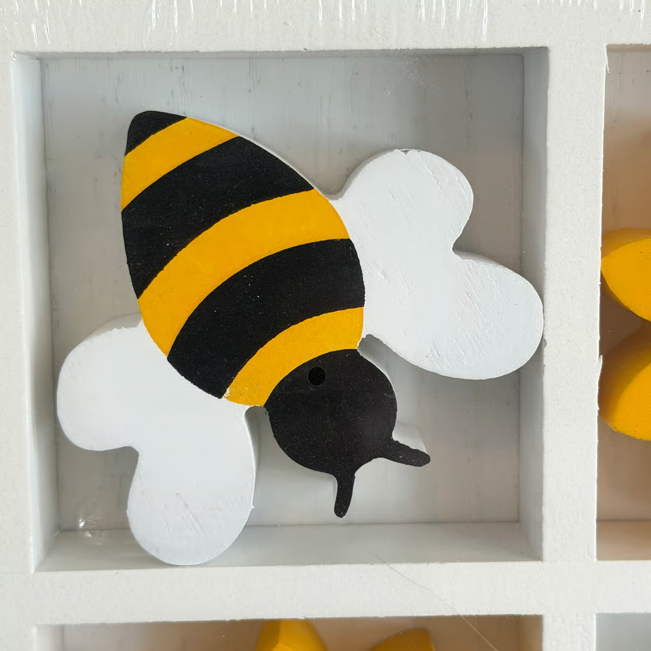 Wooden Bumble Bee and Sunflower Tic Tac Toe Board Home Decor NEW!