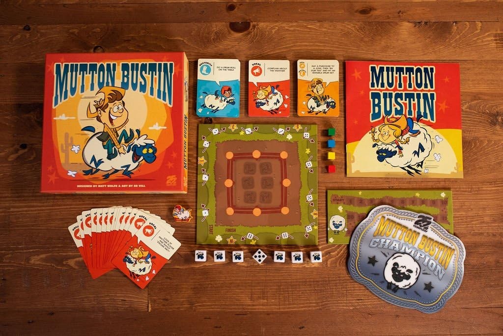 Mutton Bustin, Party Board Game for 2 to 4 Players – 25th Century Games