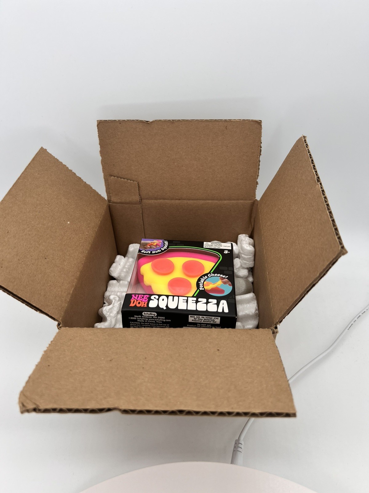 AUTHENTIC NeeDoh SQUEEZZA Pizza Slice Squishy Toy Nee Doh Fidget Toy BRAND NEW