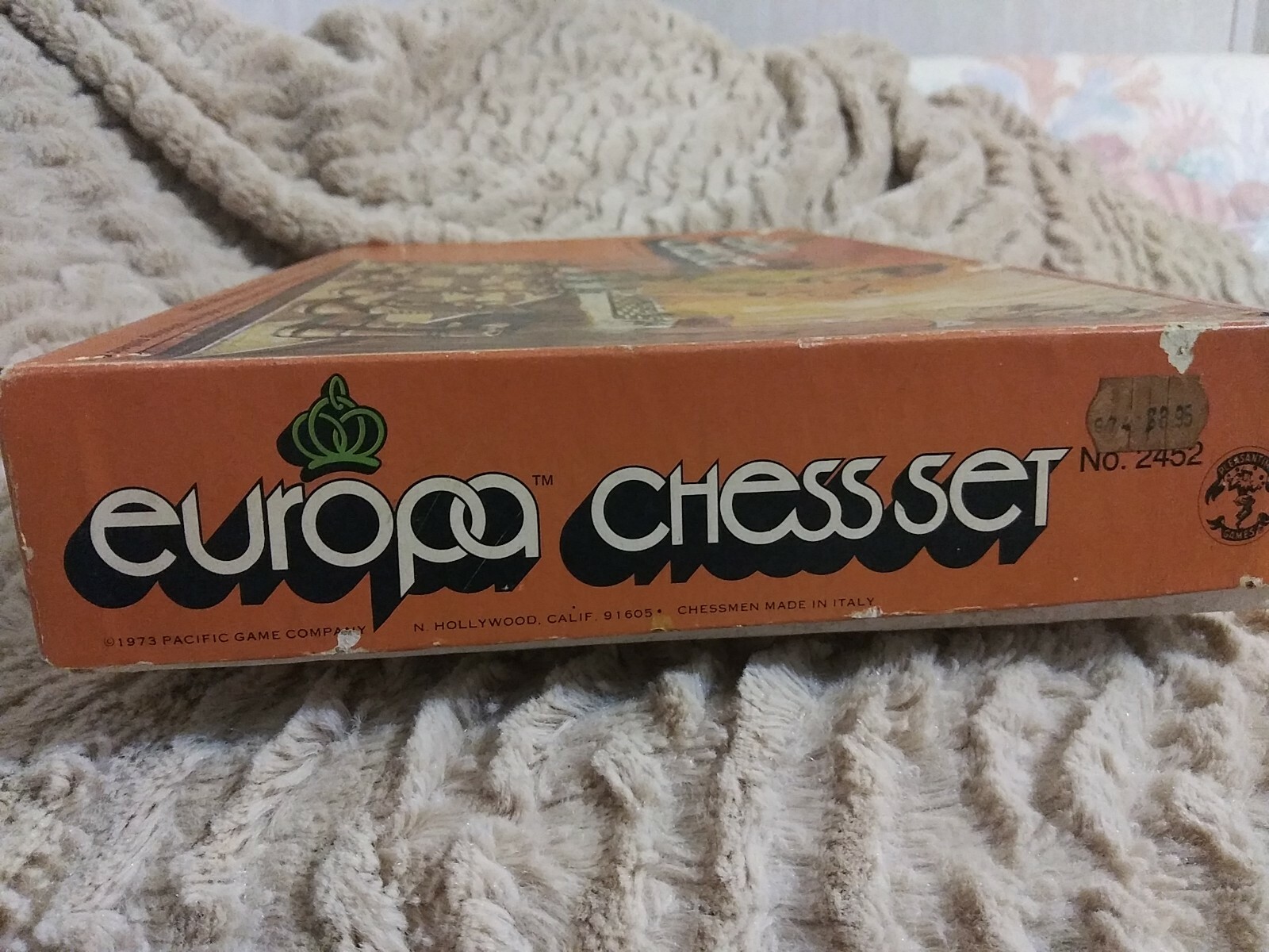 RARE Vtge 1973 Europa Chess Pacific Game with RARE Chess Book & Ephemera