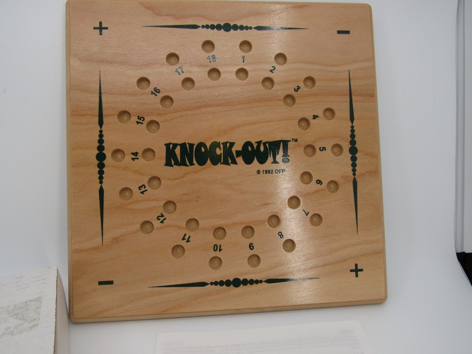 Muggins & Knock-Out Reversible Wooden Board Games Complete