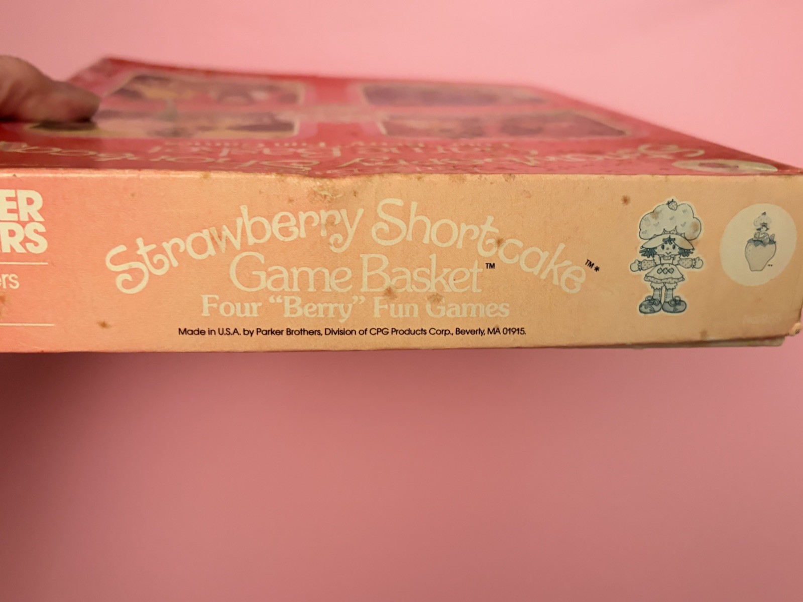 Vintage 1981 Strawberry Shortcake Game Basket 4 “Berry” Fun Games !!!!