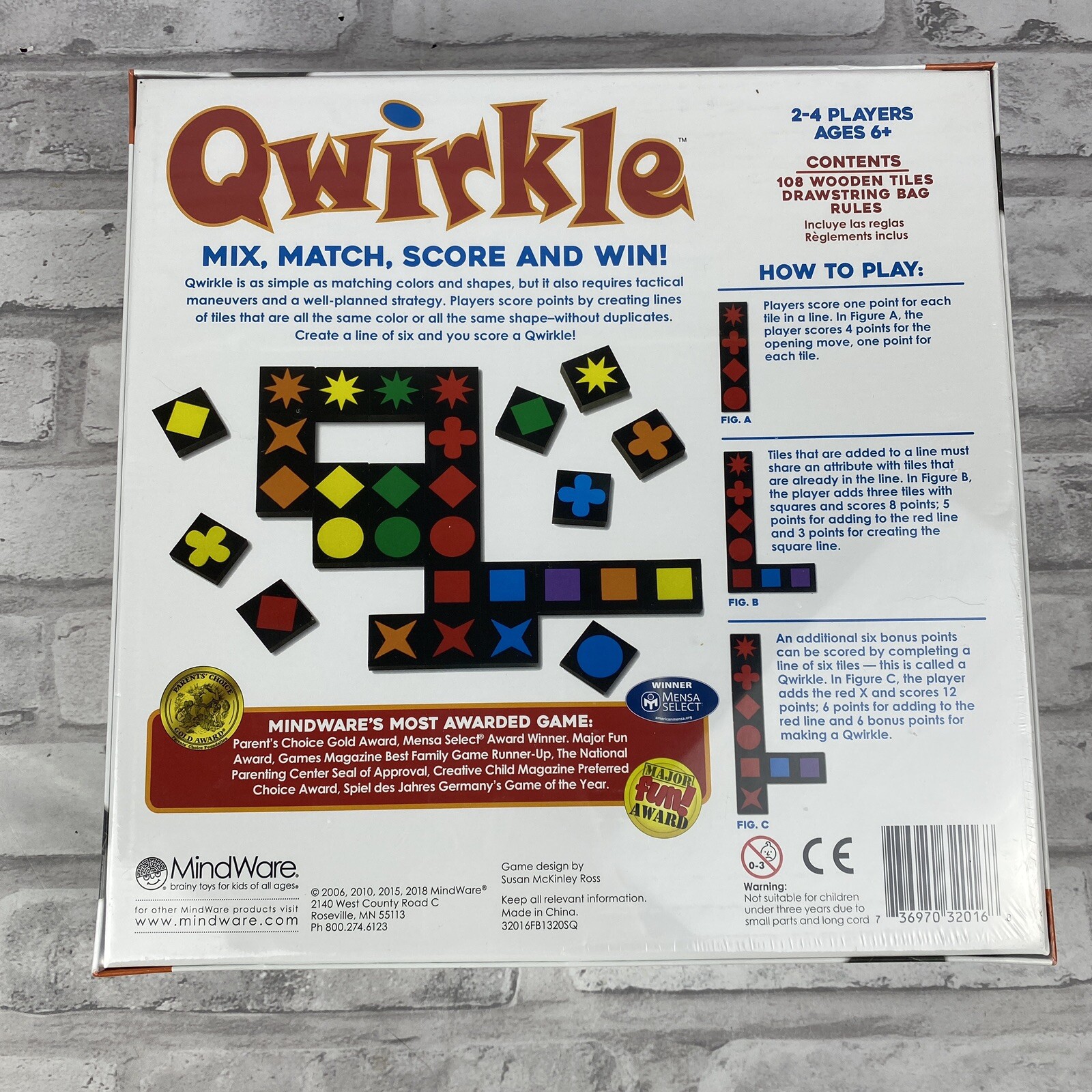 MindWare Qwirkle Board Game New In Package
