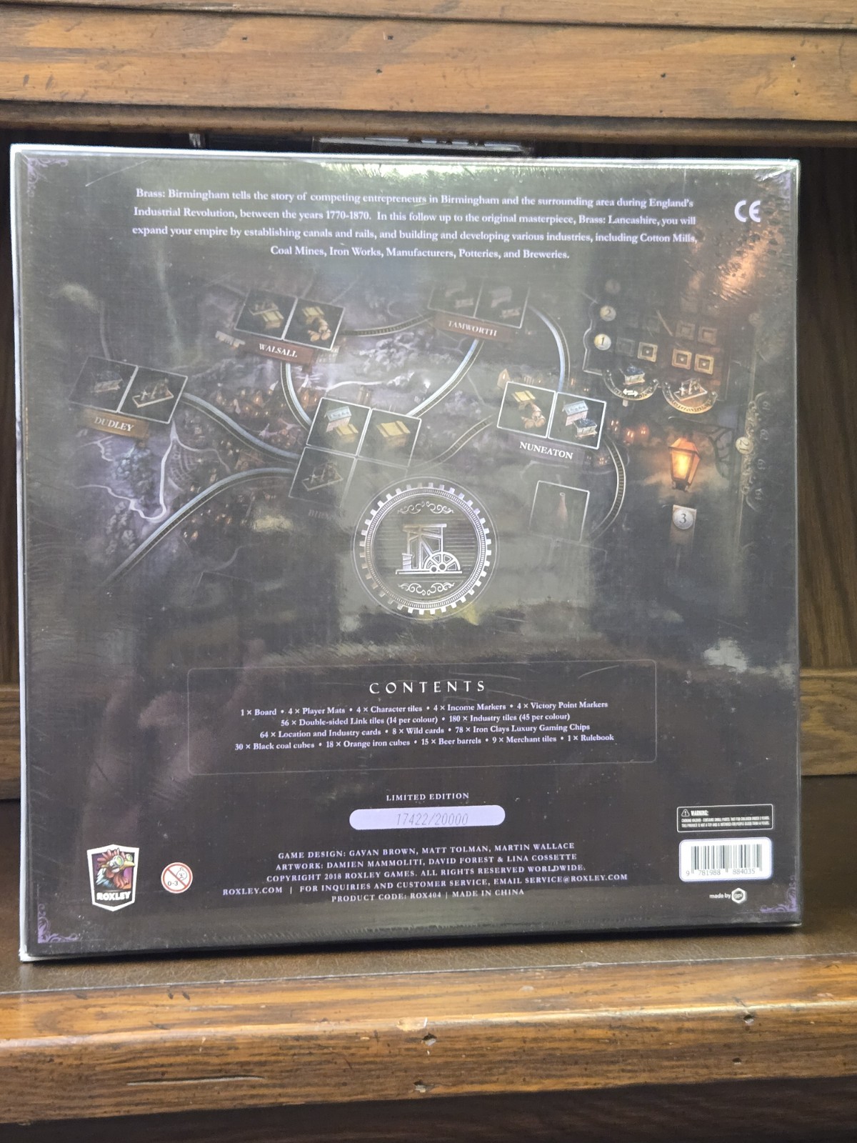 NEW IN BOX Brass Birmingham and Lancashire Board Game Sets! Roxley