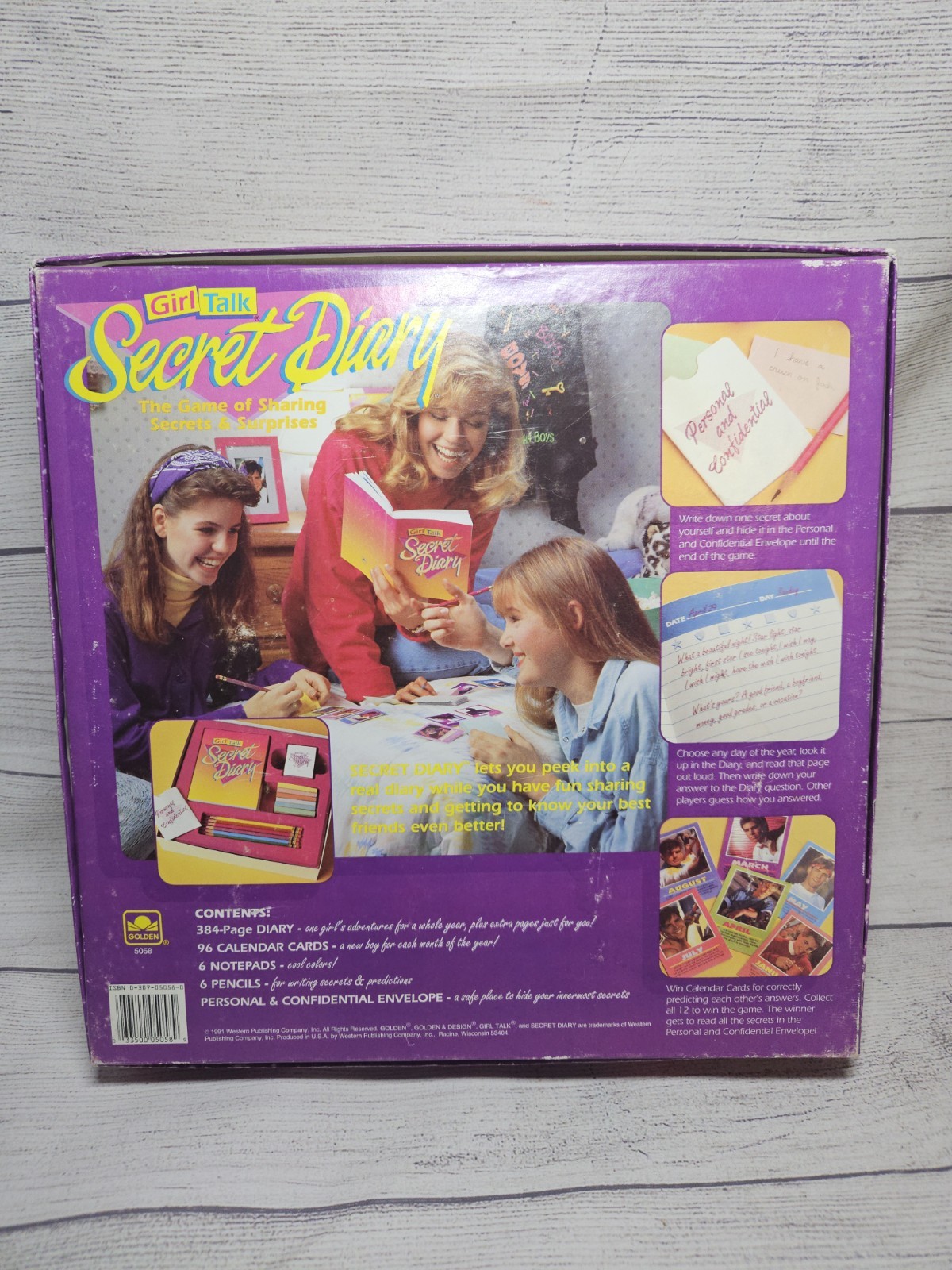 Girl Talk: Secret Diary – COMPLETE-1991 Western Publishing Group-Sleepover Game