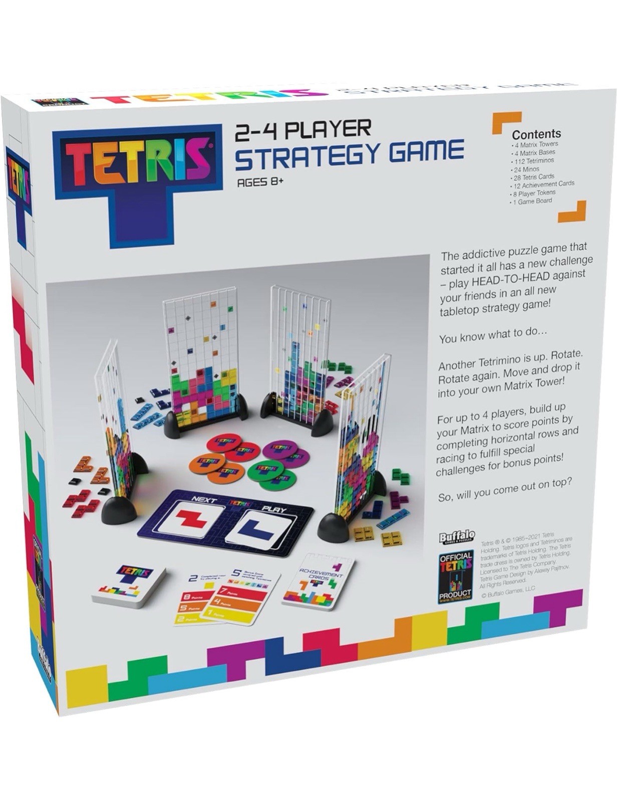 Buffalo Games – Tetris Strategy Game BOARD GAME NEW and Sealed