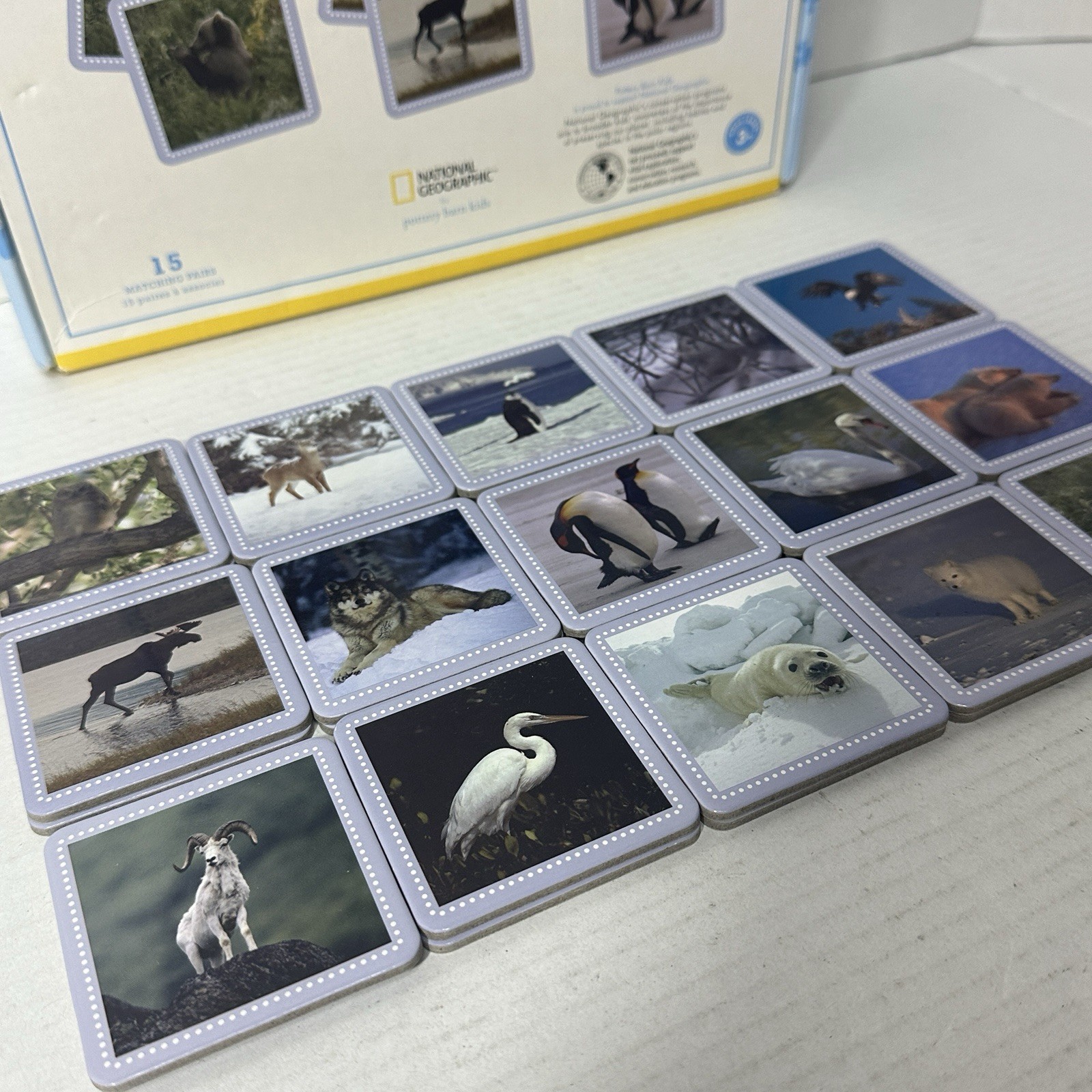 Pottery Barn Kids National Geographic Wildlife Memory Game 2011 Complete PBK