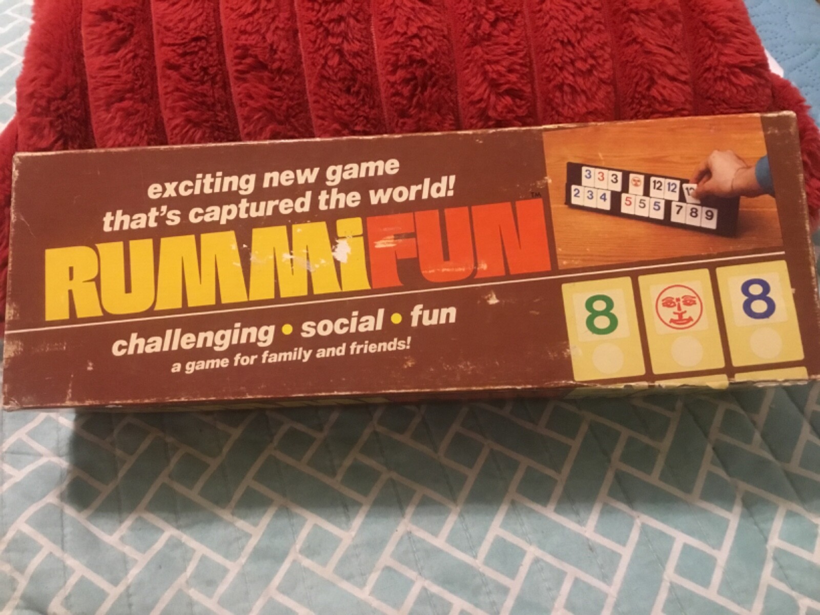 RUMMIFUN GAME-DAN FRANK & COMPANY-COMPLETE, RUMMIKUB STYLE, 106 TILES,FREE P&H