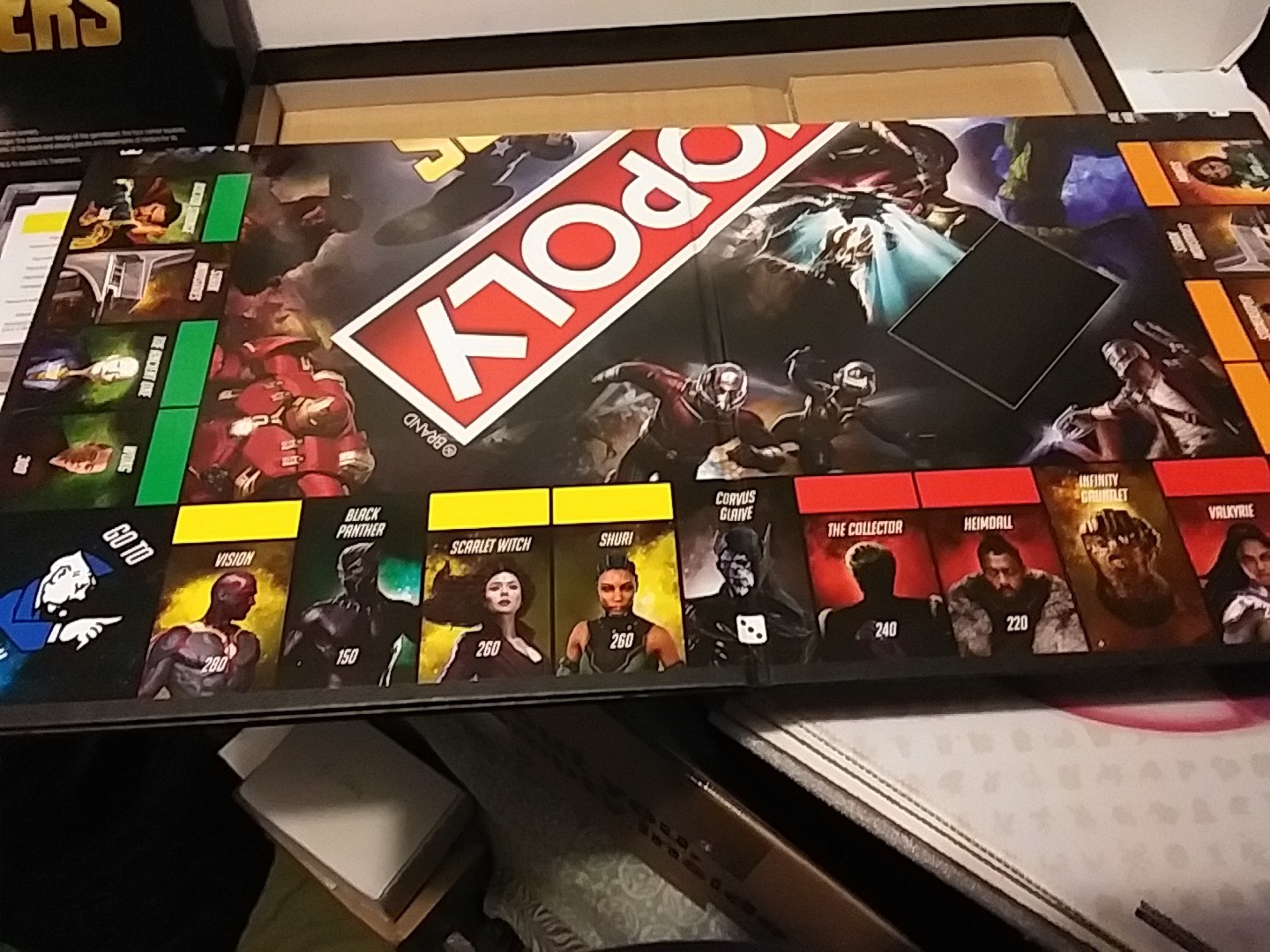 2019 Hasbro Gaming Marvel Avengers, Monopoly