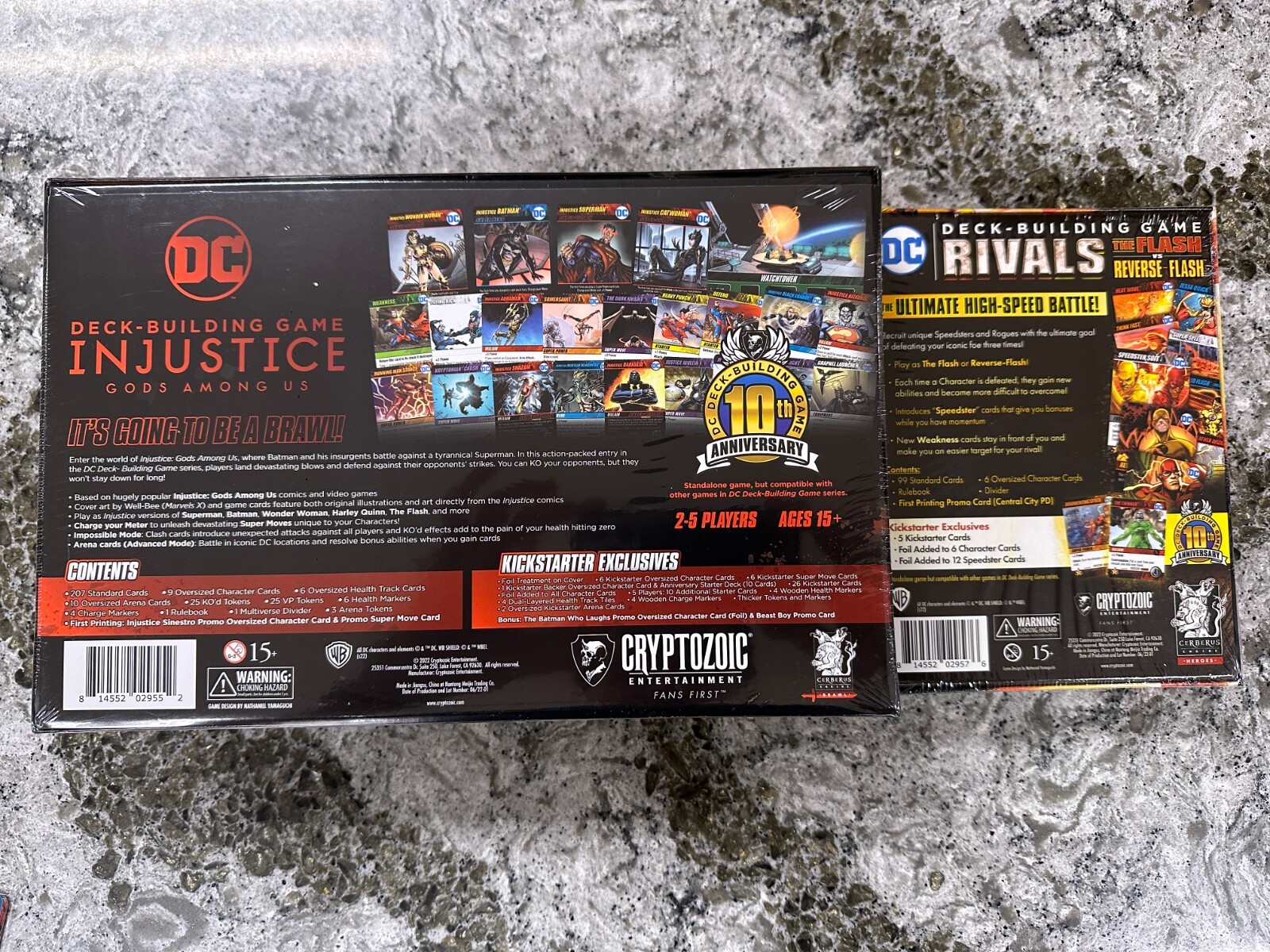 DC Comics Deck Building Game Injustice Rivals Kickstarter Exclusives KS BOARD
