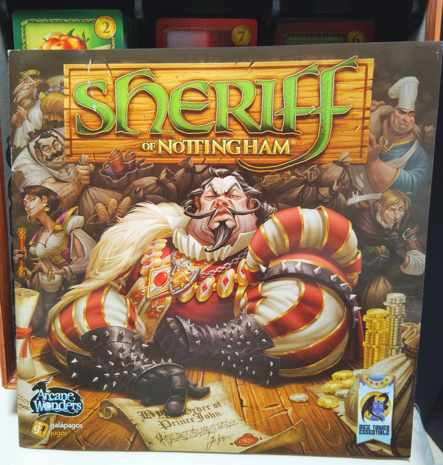Sheriff of Nottingham Board Game Arcane Wonders Incomplete Parts Only READ