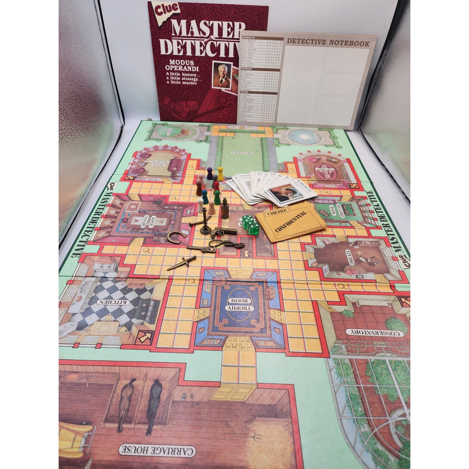 Vintage Clue Master Detective Board Game 1988 Parker Brothers Expanded Edition