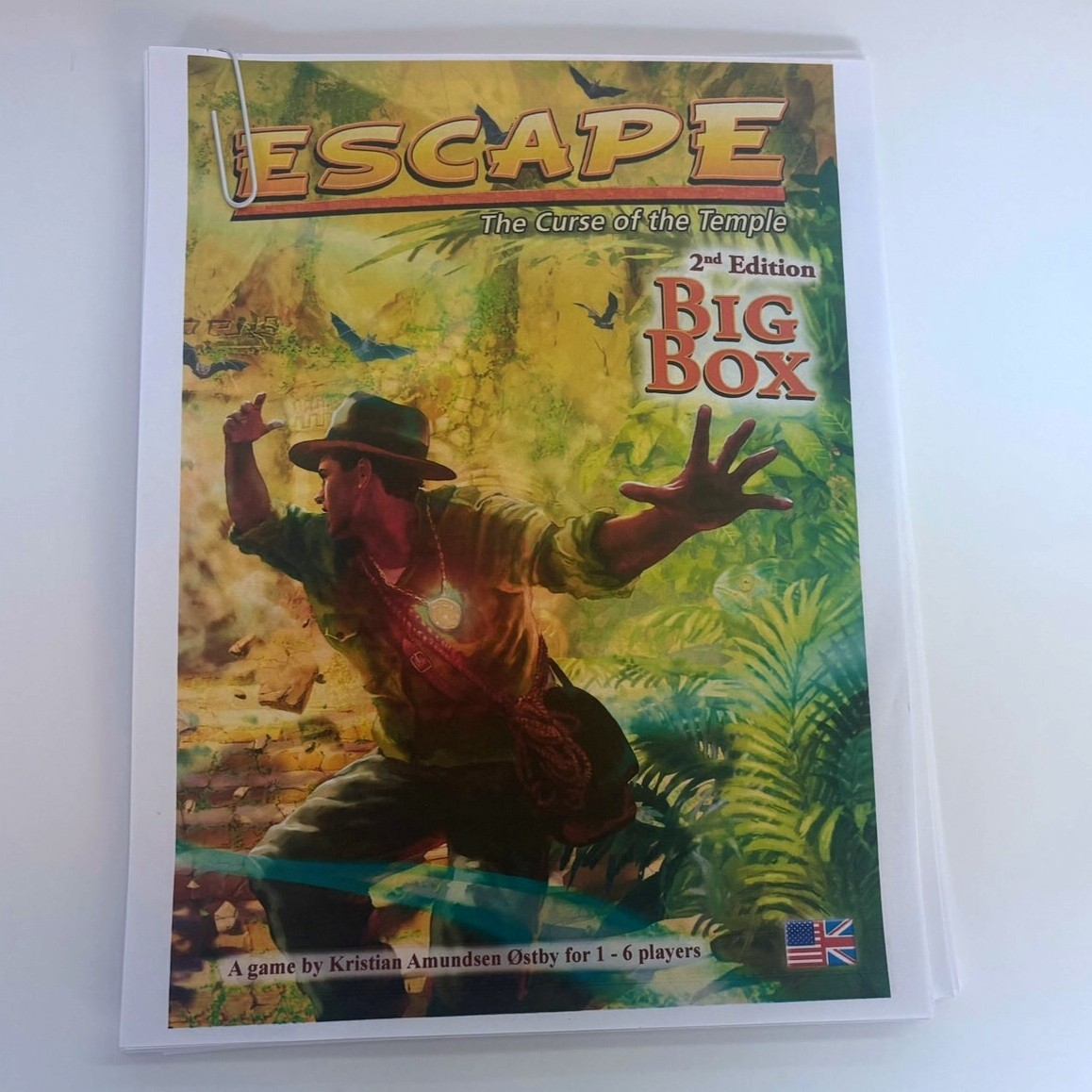Escape – The Curse of the Temple 2nd Edition Board Game Big Box with 10 Queenies