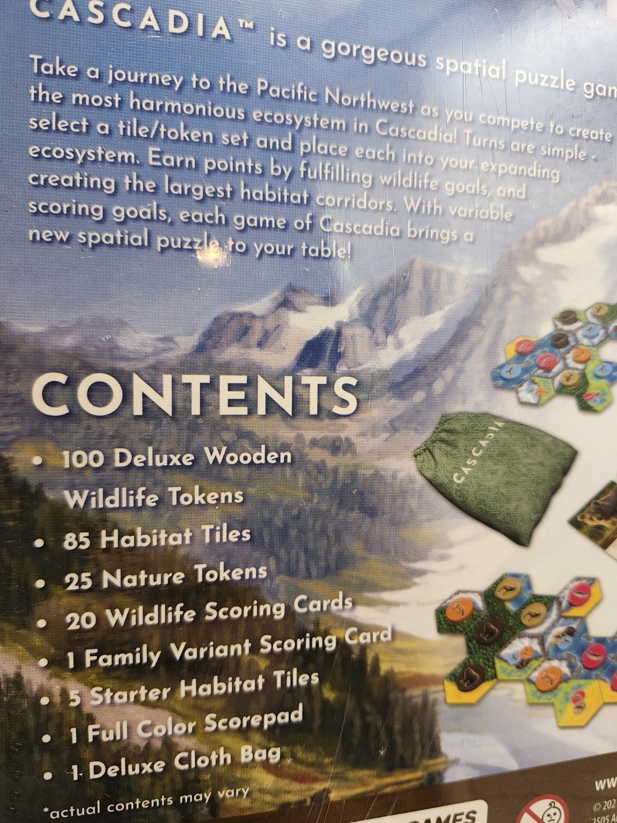 Cascadia Board Game Pacific Northwest New Sealed Beth Sobel Alderac Flatout Game