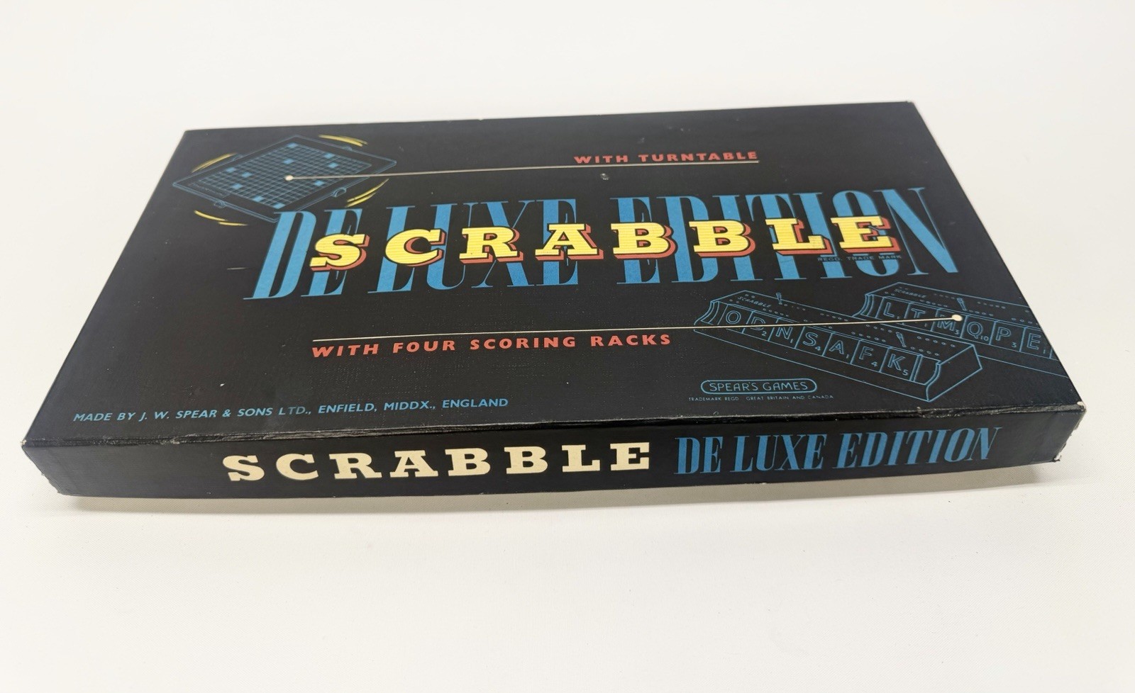 Vintage 1954 Spears England Deluxe Scrabble